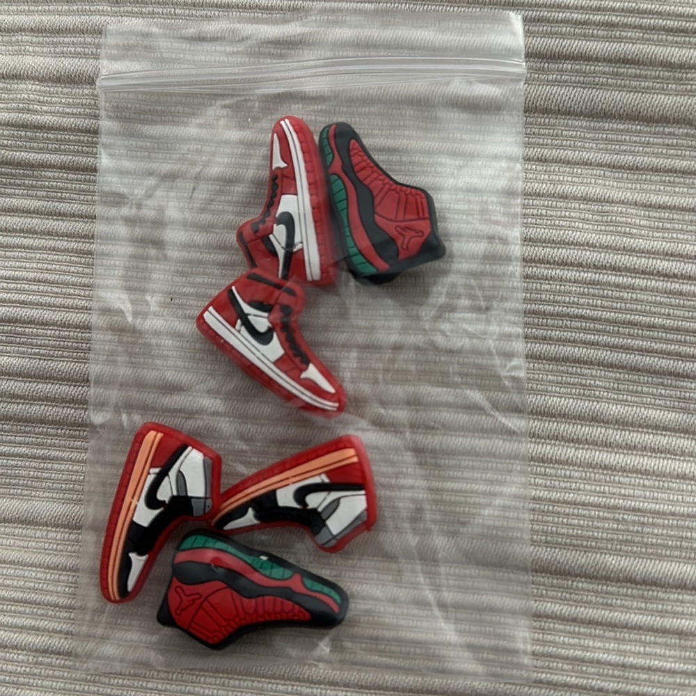 Set of 6 Nike Jordan Charms for Shoes NEW IN PACKAGE - Picture 6 of 6